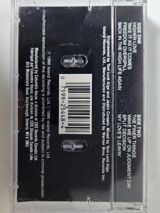 Steve Winwood Cassette. Any 3 Cassettes For $15! - Picture 2 of 3